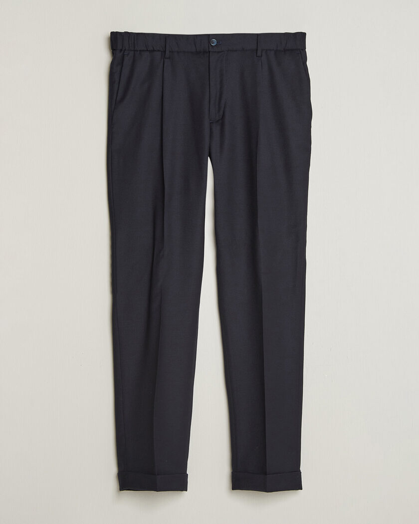 Briglia 1949 Isola Stretch Flannel Trousers Navy – Sininen