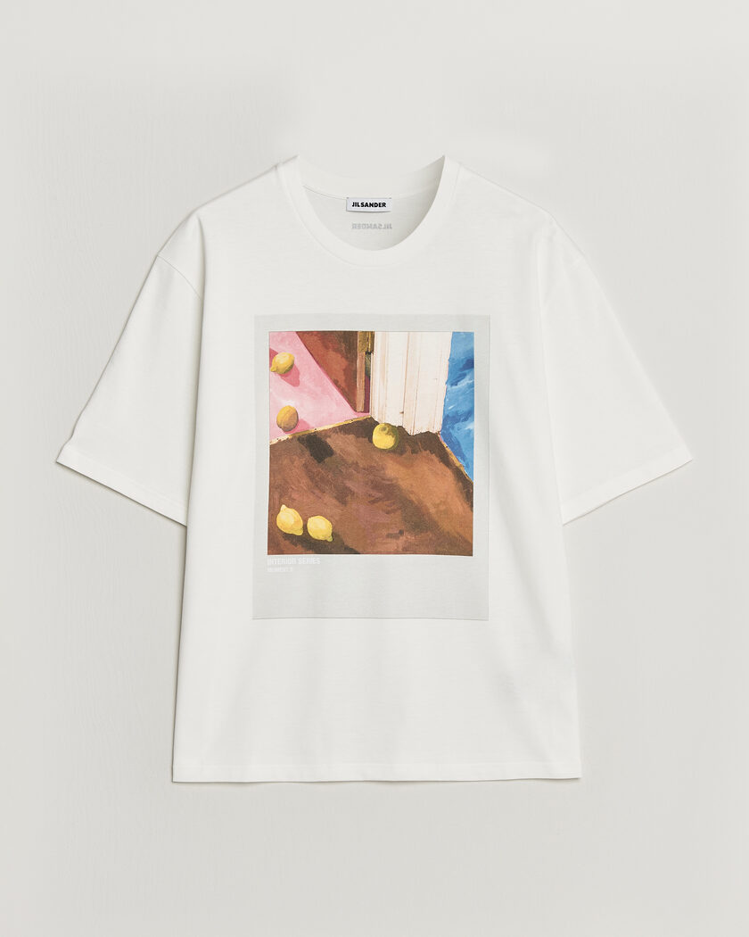 Jil Sander Photo Print T-Shirt White – Valkoinen