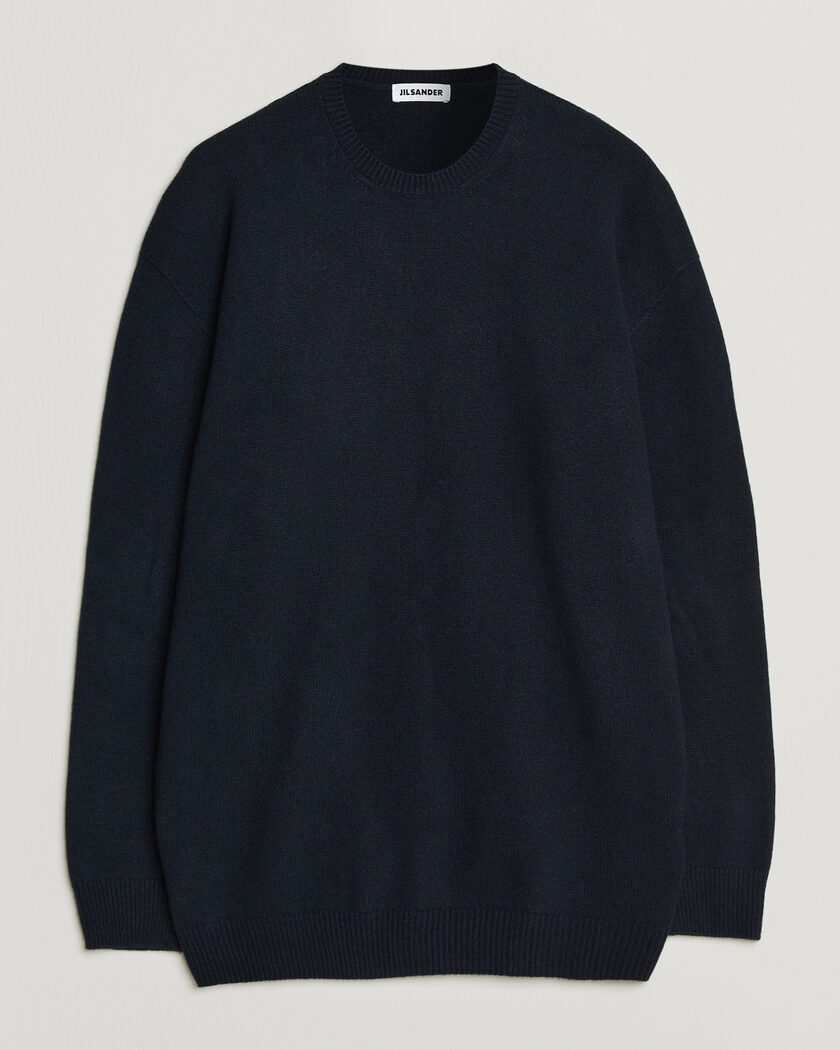 Jil Sander Wool/Cashmere Seamless Sweater Navy – Sininen