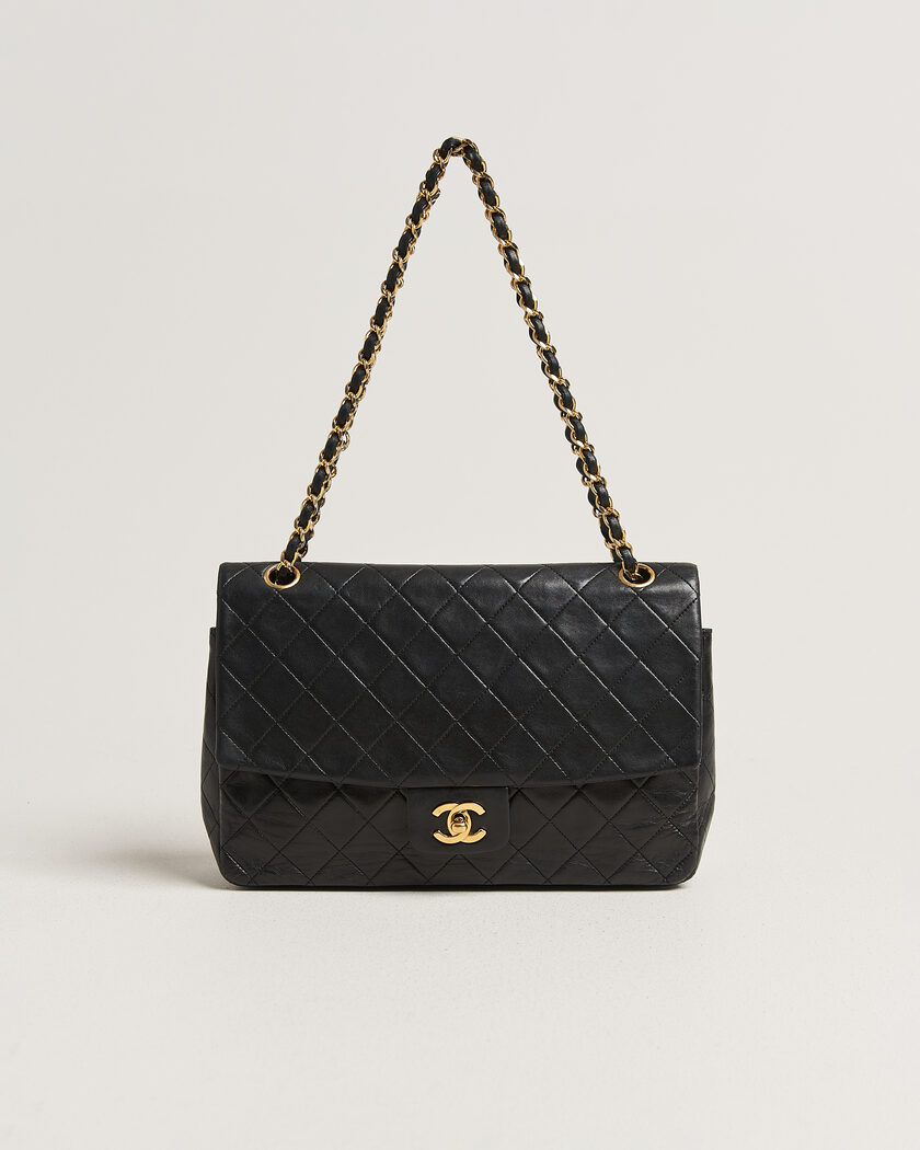 Chanel Pre-Owned Vintage Classic Flap Bag Lambskin Black – Musta