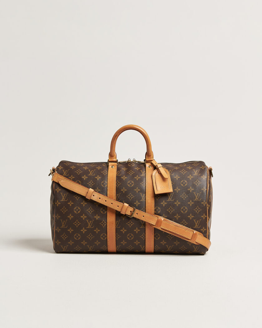 Louis Vuitton Pre-Owned Keepall 45 Bandoulière Monogram – Ruskea