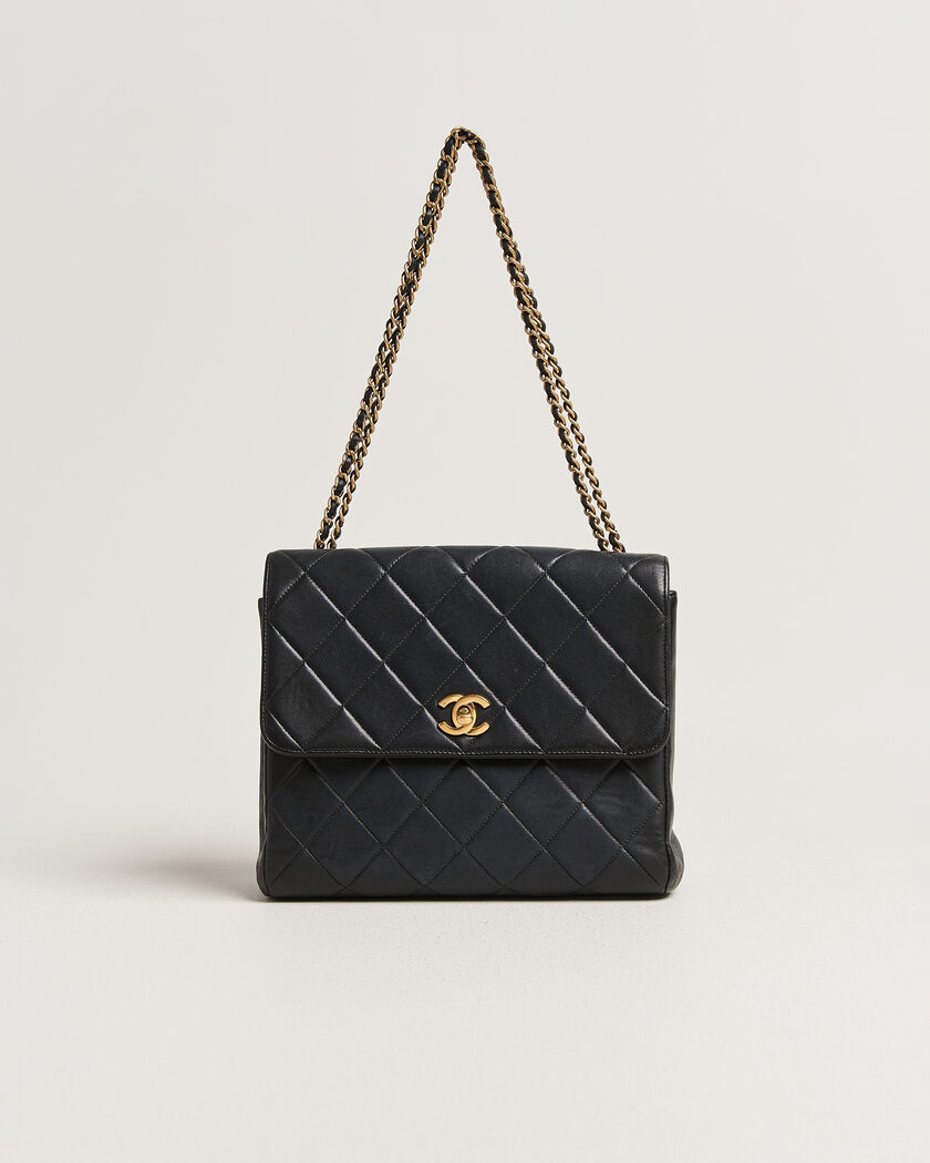 Chanel Pre-Owned Single Flap Bag Lambskin Black – Musta