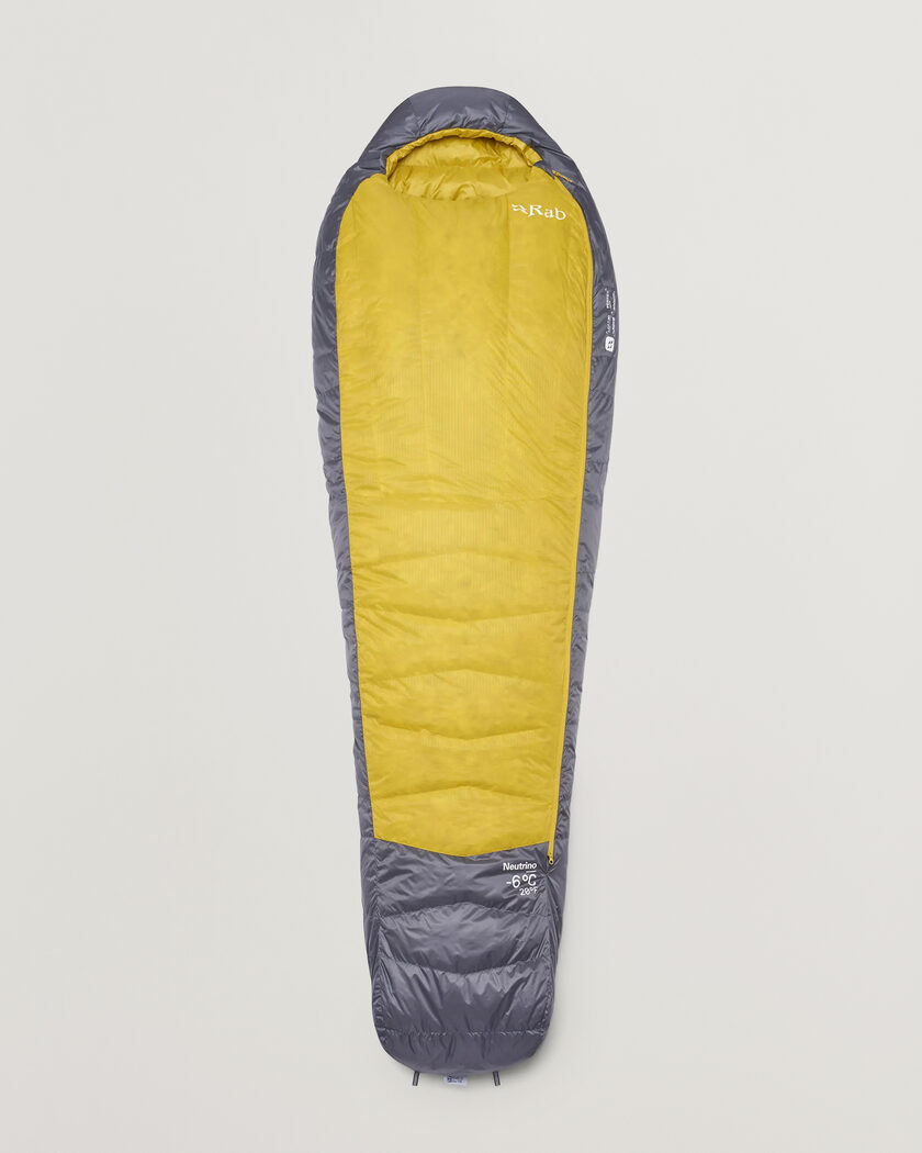 Rab Neutrino -6C Sleeping Bag Long Graphene/Dark Pollen – Monivärinen