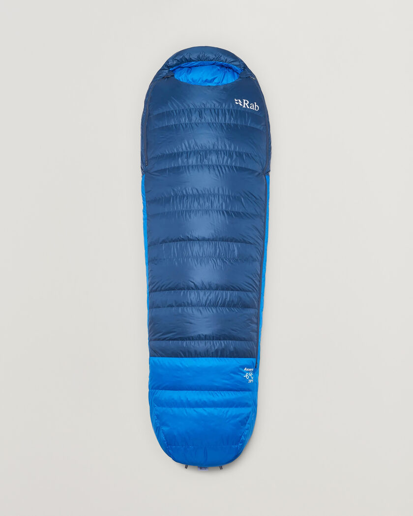 Rab Ascent -6 Sleeping Bag Regular Tempest Blue/Maya Blue – Sininen