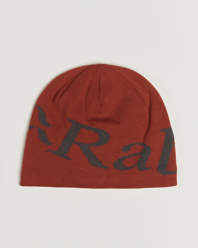 Rab Logo Beanie Tuscan Red/Graphene – Punainen