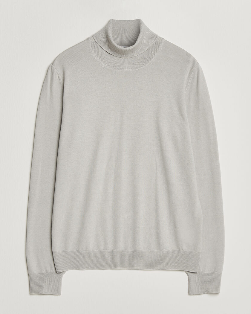 Gran Sasso Merino Fashion Fit Rollneck Light Beige – Beige