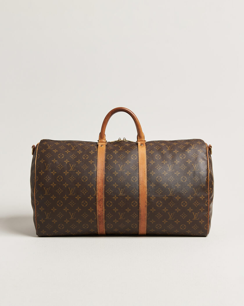 Louis Vuitton Pre-Owned Keepall 55 Bandouliére Monogram – Ruskea