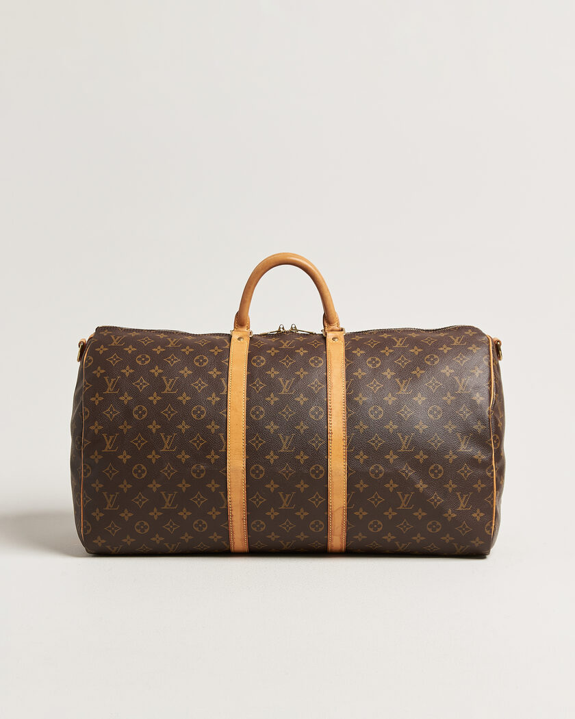 Louis Vuitton Pre-Owned Keepall 55 Bandouliére Monogram – Ruskea
