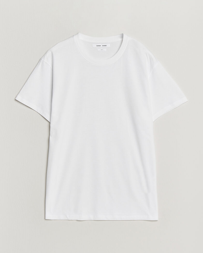 Samsøe Samsøe Kronos Cotton T-Shirt White – Valkoinen