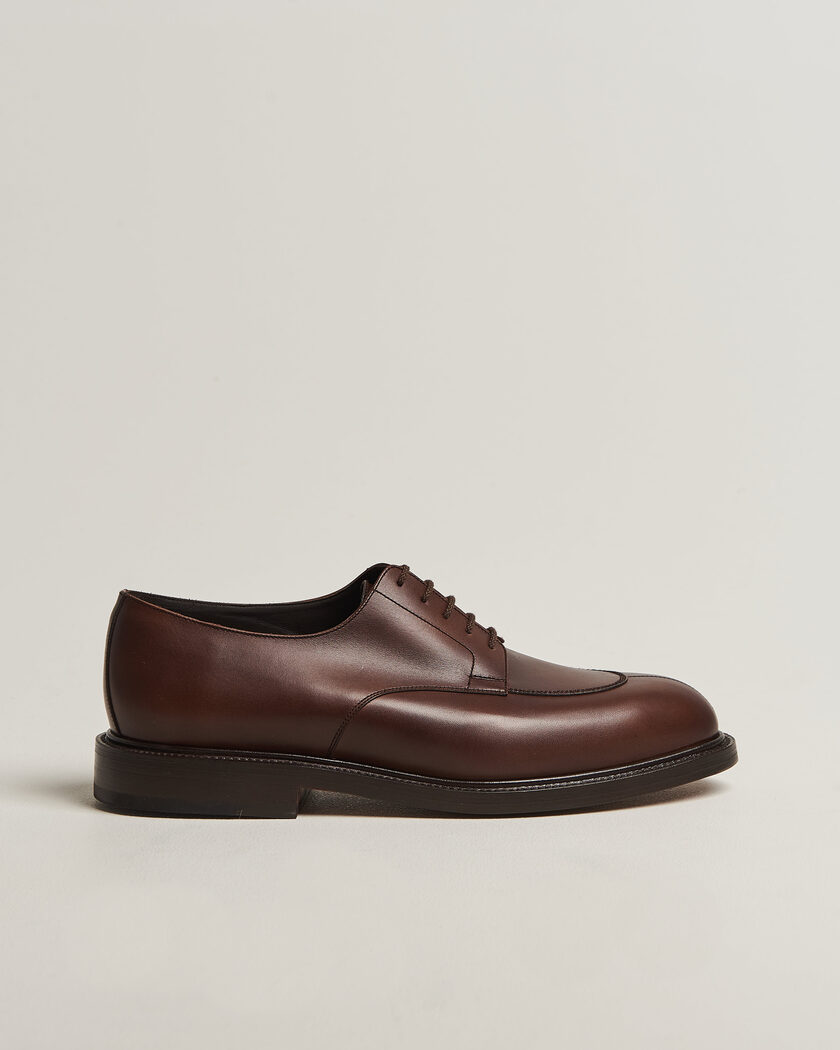  J.M. Weston Half Hunt Derby Coffee Brown Calf – Ruskea