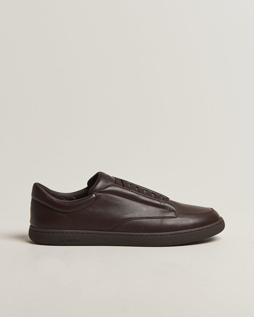 J.M. Weston Dress Sneaker Dark Brown Nappa – Ruskea