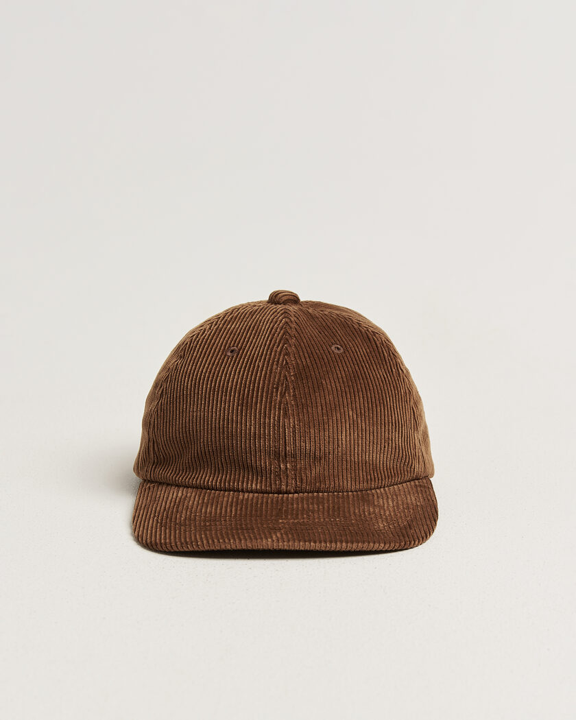 BEAMS PLUS 6 Panel Corduroy Cap Brown – Ruskea