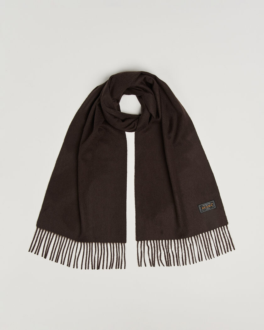 BEAMS PLUS Cashmere Scarf Dark Brown – Ruskea