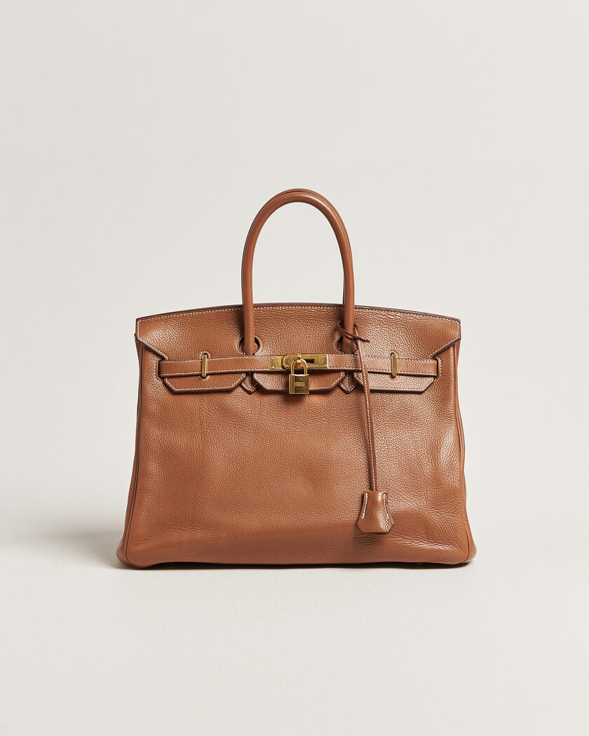 Hermès Pre-Owned Birkin 35 Togo Leather Gold – Ruskea