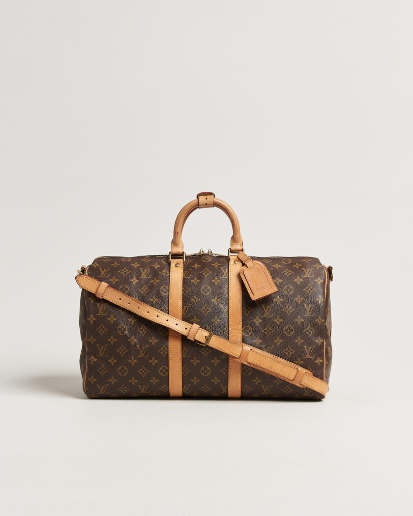 Louis Vuitton Pre-Owned Keepall Bandouliére 45 Monogram – Ruskea