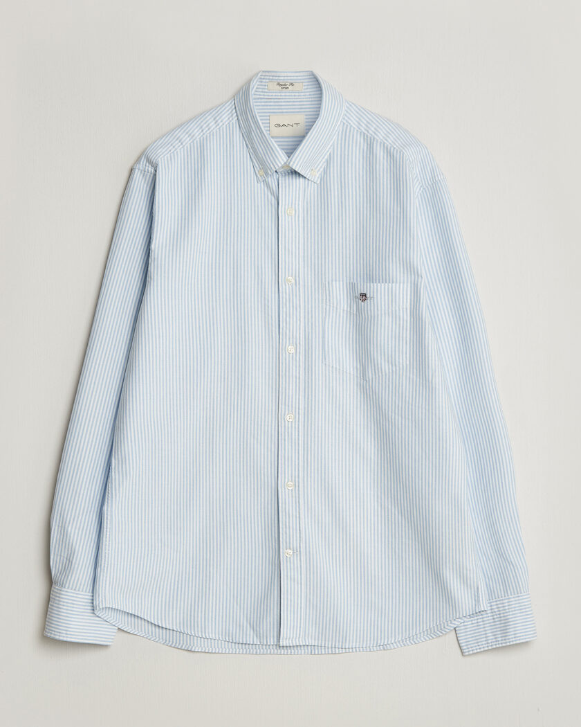 Gant Regular Fit Striped Oxford Shirt College Blue – Sininen