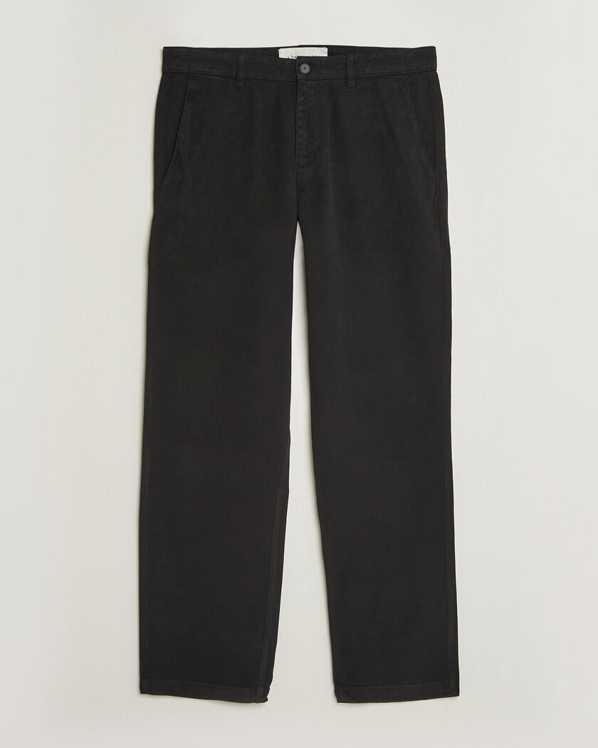 A Day's March Miller Cotton/Lyocell Trousers Black – Musta