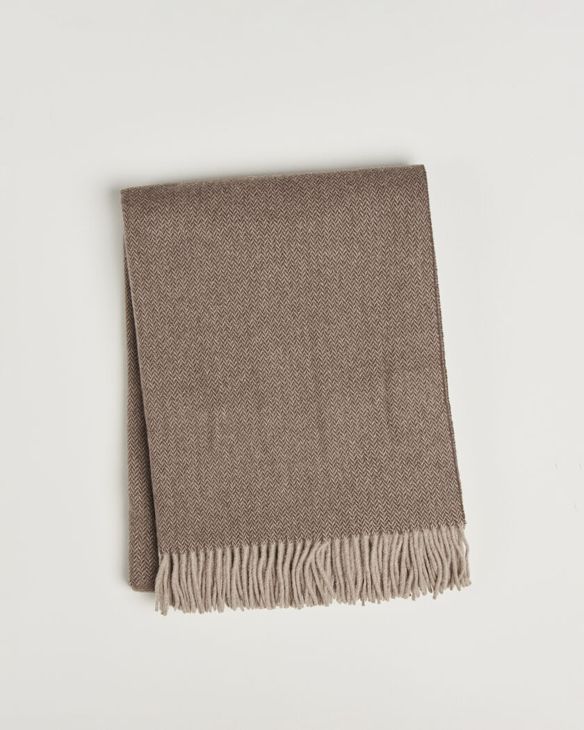 Ralph Lauren Home Jax Wool/Cashmere Throw Blanket Chocolate Brown – Ruskea