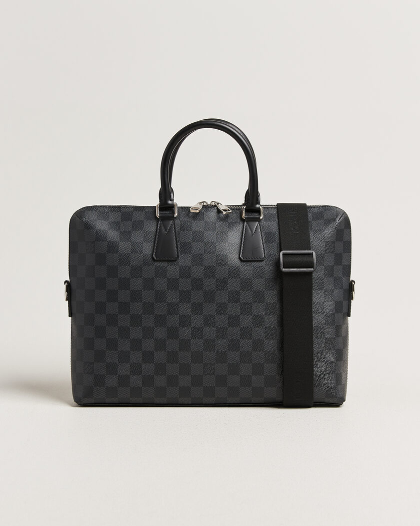 Louis Vuitton Pre-Owned Porte Documents Bag Damier Graphite – Harmaa