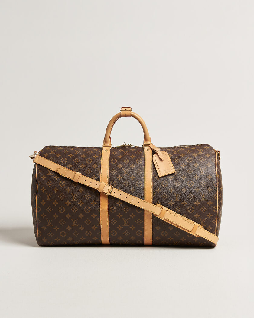Louis Vuitton Pre-Owned Keepall 55 Bandoulière Monogram – Ruskea