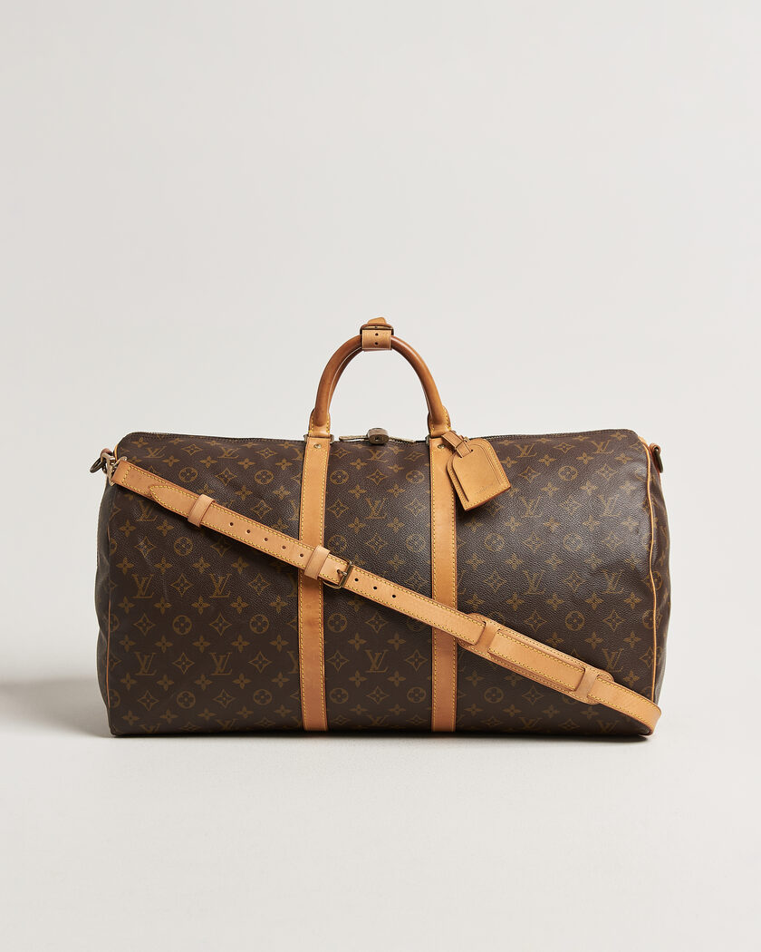 Louis Vuitton Pre-Owned Keepall 55 Bandoulière Monogram – Ruskea
