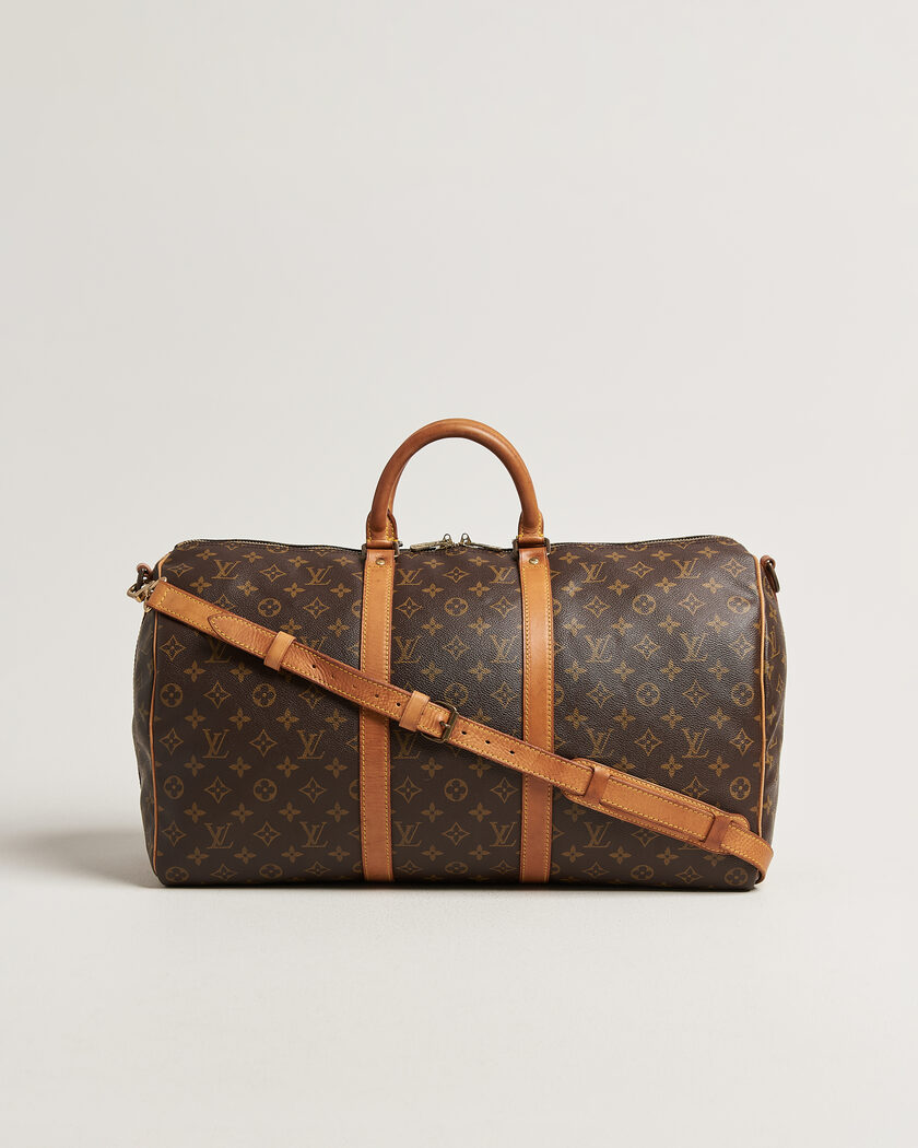 Louis Vuitton Pre-Owned Keepall 50 Bandoulière Monogram – Ruskea