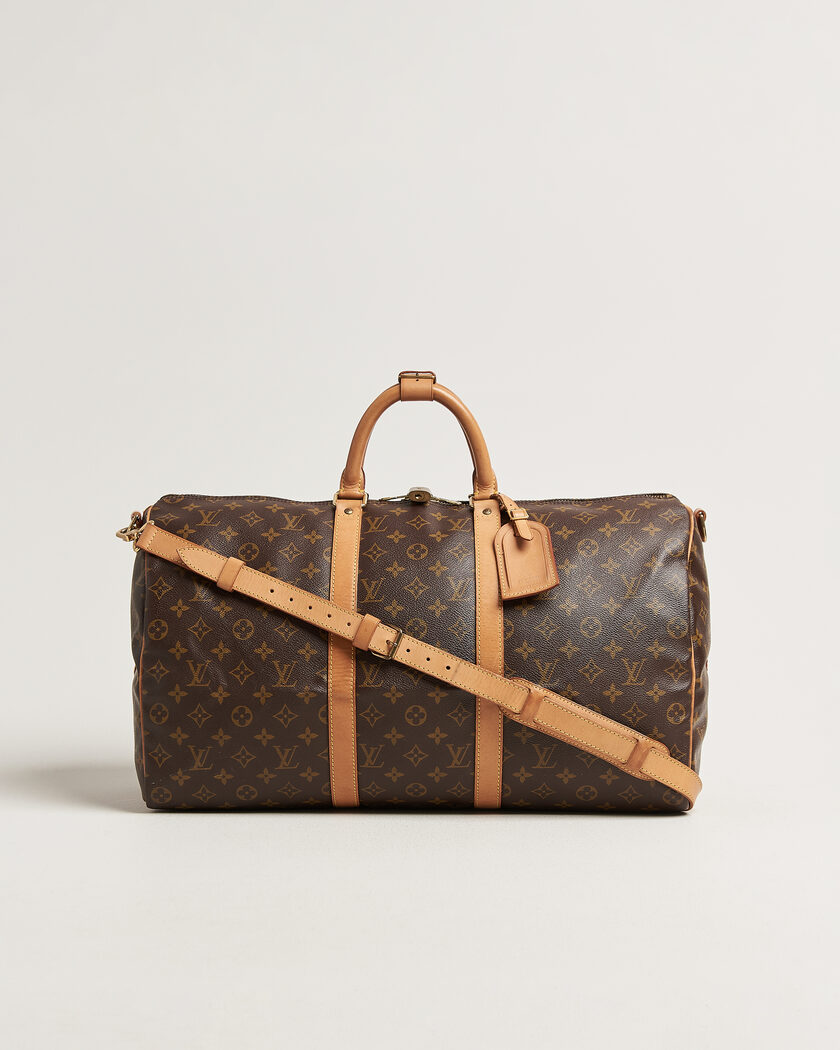 Louis Vuitton Pre-Owned Keepall 50 Bandoulière Monogram – Ruskea