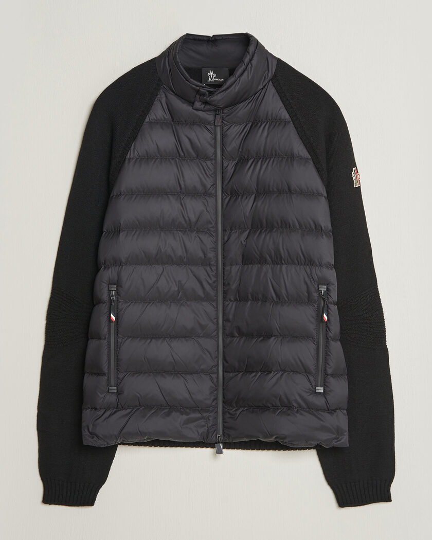 Moncler Grenoble Padded Hybrid Cardigan Black – Musta