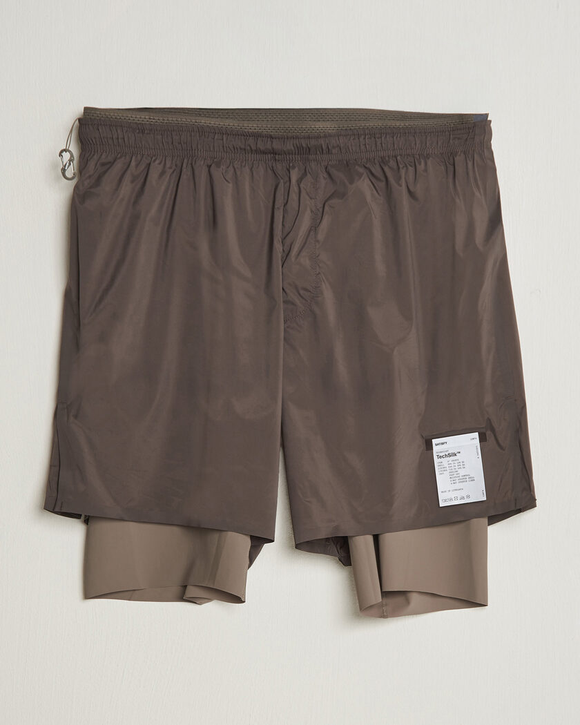 Satisfy TechSilk 8 Inch Shorts Quicksand – Ruskea