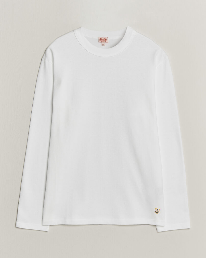 Armor-lux Heritage Long Sleeve Cotton T-Shirt White – Valkoinen
