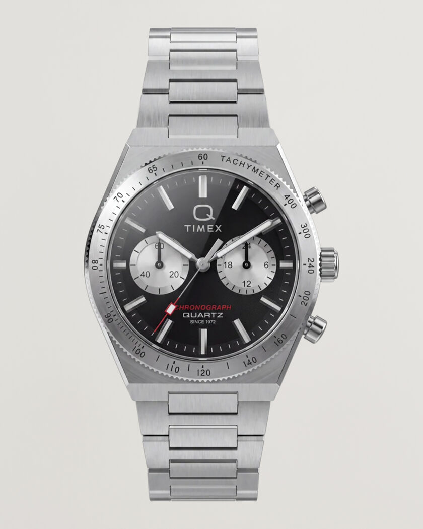 Timex Q Continental Chronograph 36mm Black Dial – Musta
