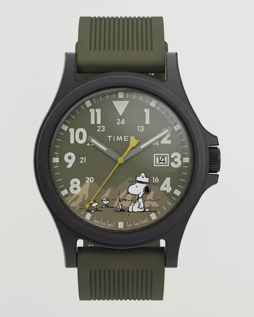 Timex Peanuts x Expedition Acadia 40mm Green Dial – Vihreä