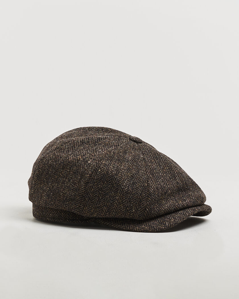  Wigéns Newsboy Classic Shetland Wool Cap Dark Brown – Ruskea