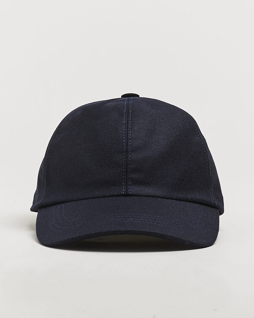  Wigéns Wool/Cashmere Baseball Cap Navy – Sininen