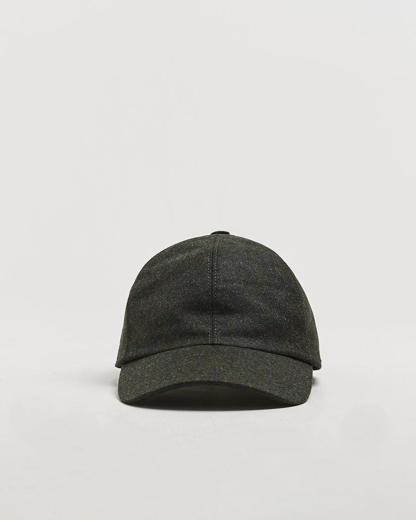  Wigéns Wool/Cashmere Baseball Cap Hunter Green – Vihreä