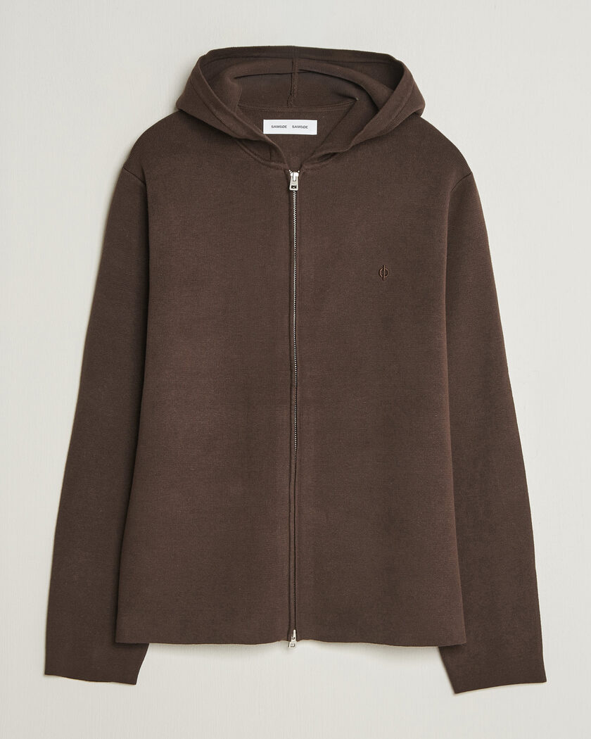 Samsøe Samsøe Niklas Full Zip Hoodie Delicioso – Ruskea
