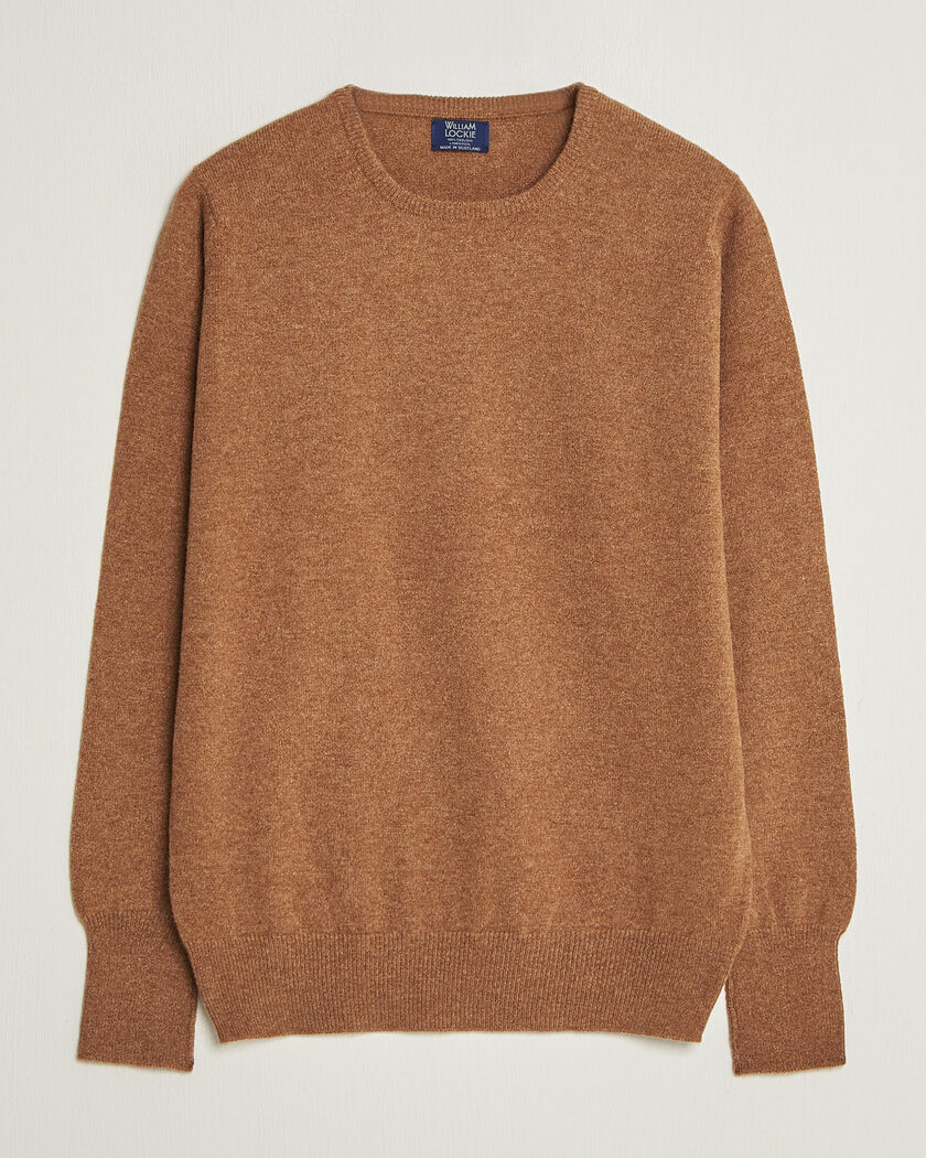 William Lockie Rob Lambswool Crewneck Driftwood – Ruskea