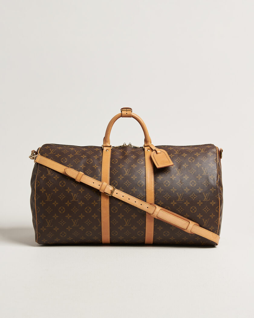 Louis Vuitton Pre-Owned Keepall 55 Bandoulière Monogram – Ruskea