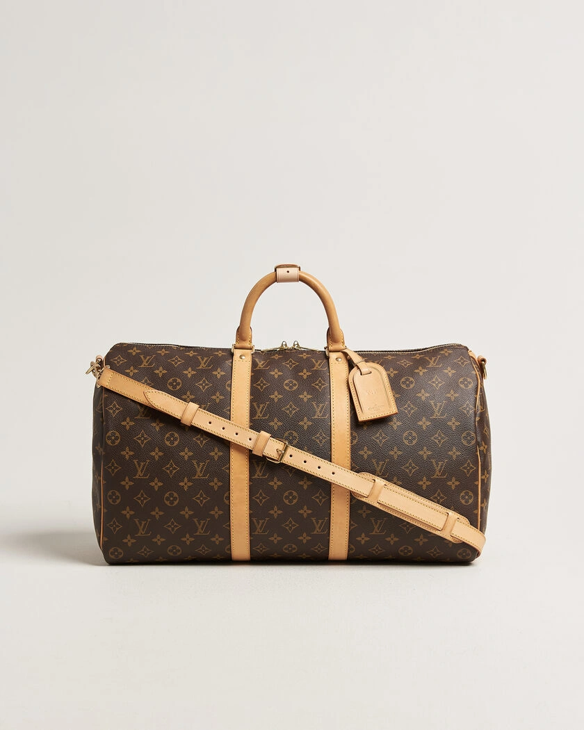 Louis Vuitton Pre-Owned Keepall 50 Bandoulière Monogram – Ruskea