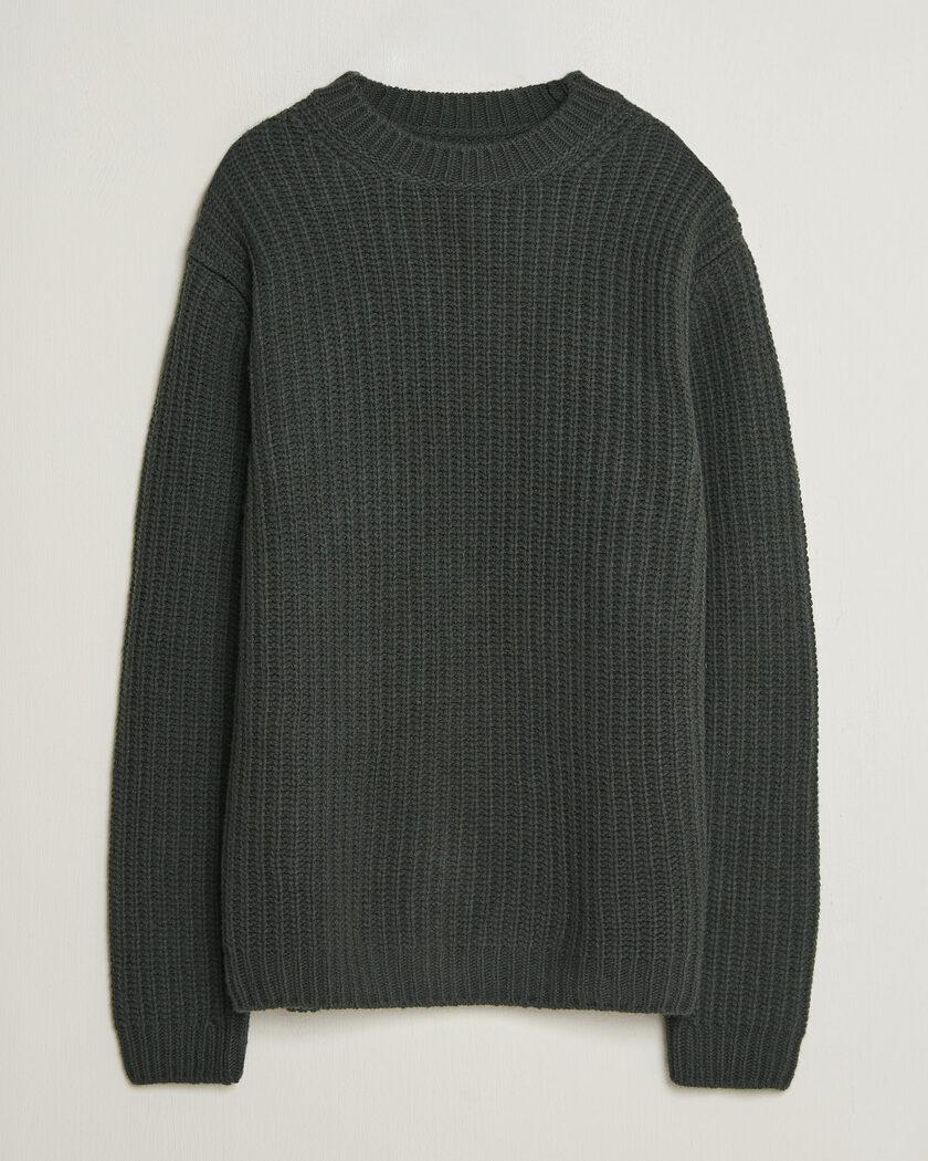 Nudie Jeans Gurry Chunky Knitted Sweater Racing Green – Vihreä