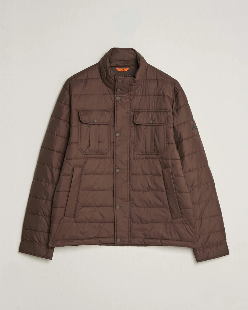 J.Lindeberg Bailey Light Padded Jacket Seal Brown – Ruskea