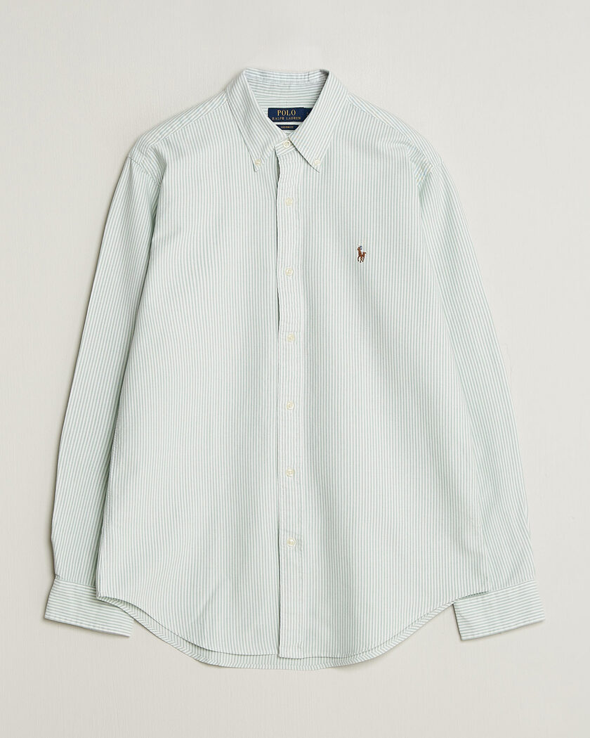 Polo Ralph Lauren Custom Slim Fit Oxford Shirt Pistachio/White – Vihreä