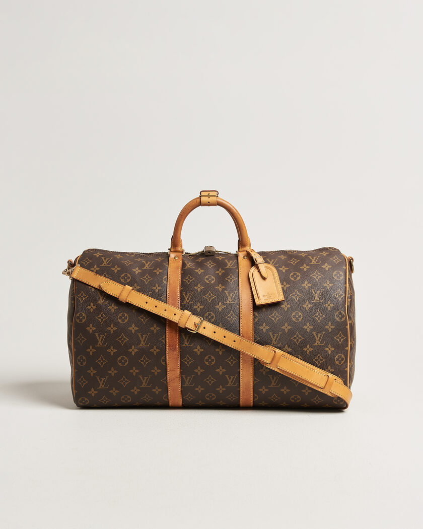 Louis Vuitton Pre-Owned Keepall 50 Bandoulière Monogram – Ruskea