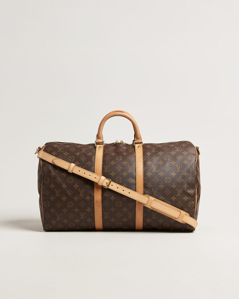 Louis Vuitton Pre-Owned Keepall 50 Bandoulière Monogram – Ruskea