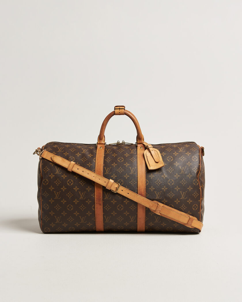 Louis Vuitton Pre-Owned Keepall 50 Bandoulière Monogram – Ruskea