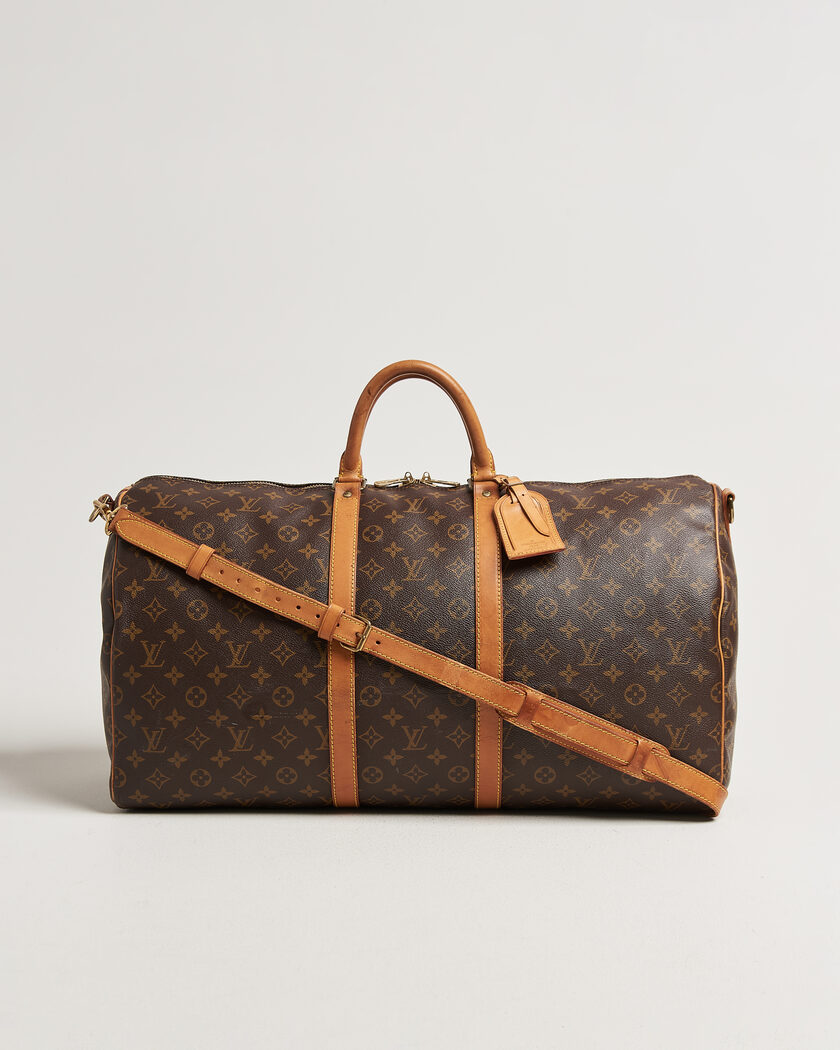Louis Vuitton Pre-Owned Keepall 55 Bandoulière Monogram – Ruskea