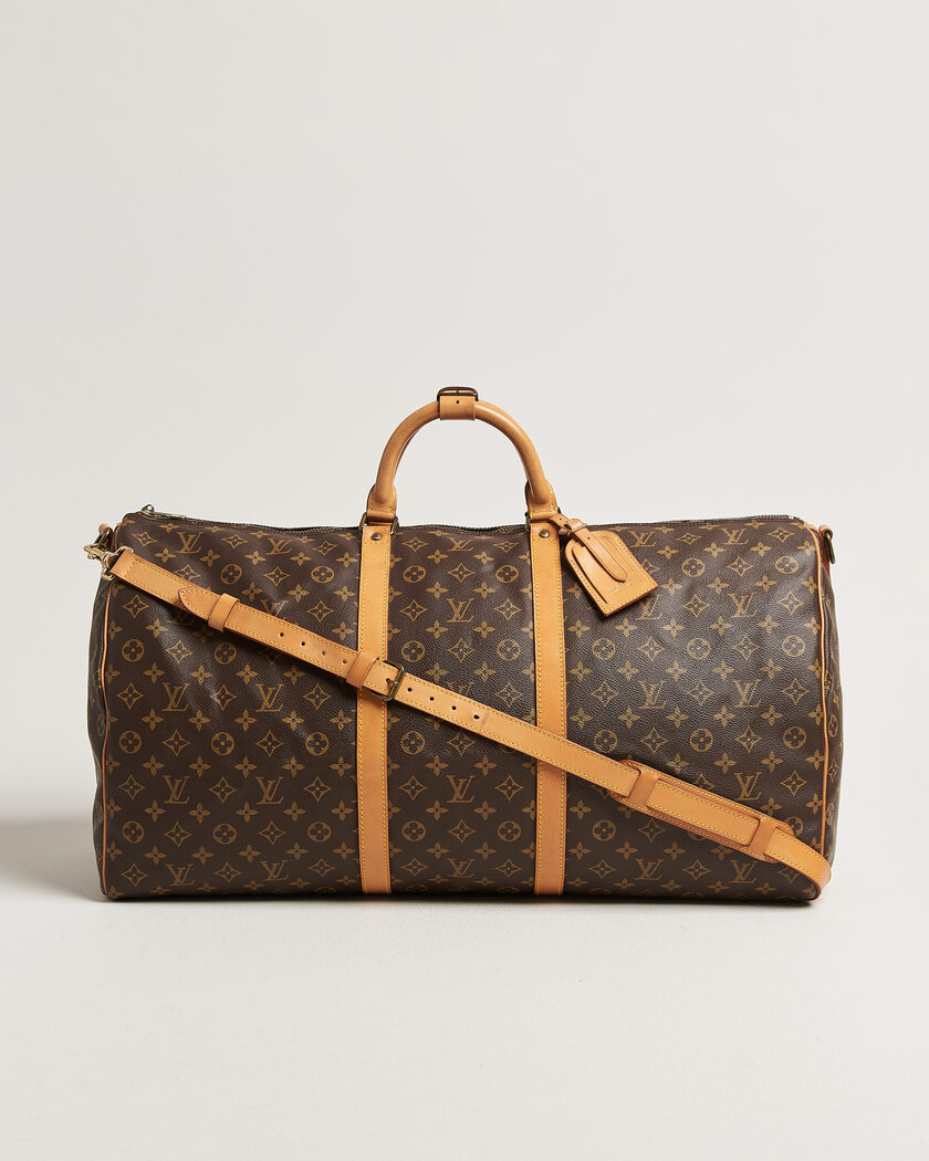 Louis Vuitton Pre-Owned Keepall 60 Bandoulière Monogram – Ruskea