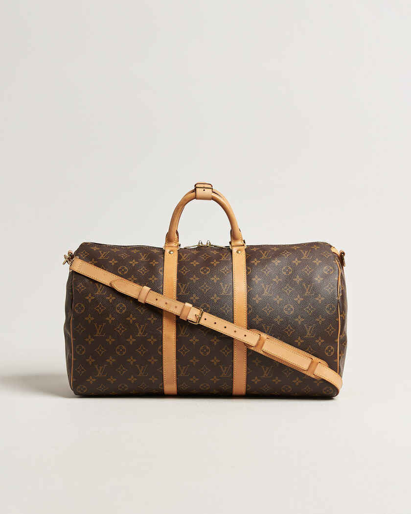 Louis Vuitton Pre-Owned Keepall 50 Bandoulière Monogram – Ruskea