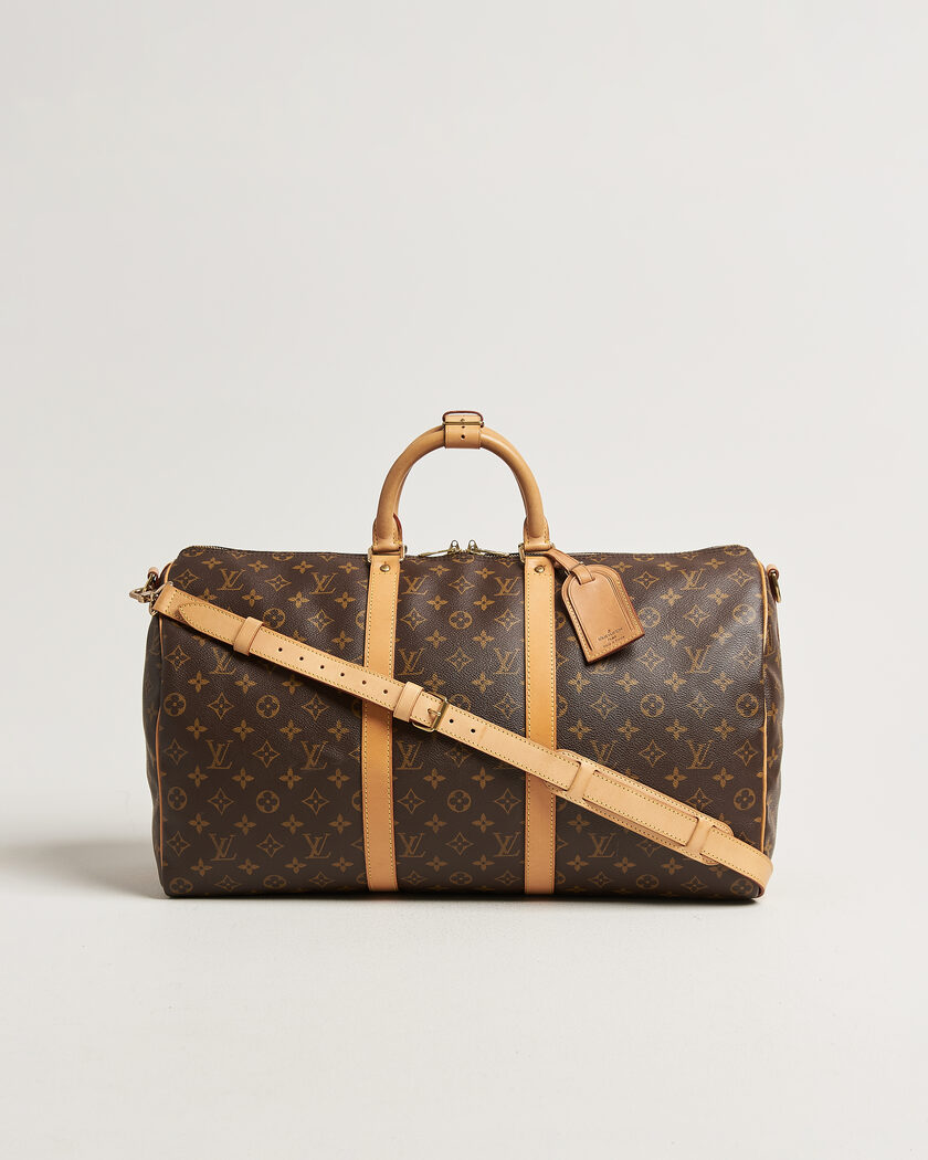 Louis Vuitton Pre-Owned Keepall 50 Bandoulière Monogram – Ruskea