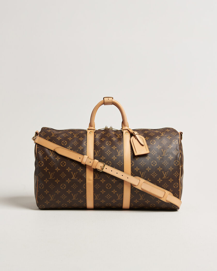 Louis Vuitton Pre-Owned Keepall 50 Bandoulière Monogram – Ruskea
